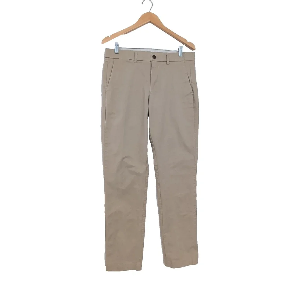 GAP Chino Pants Mens 32x34 Khaki Tan Straight Stretch Business Casual Preppy‎